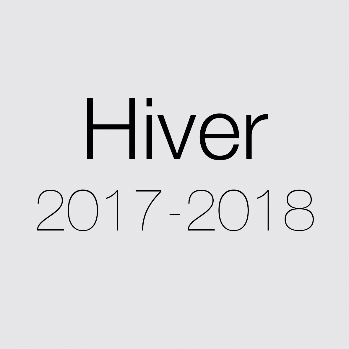 HIVER 2017-2018